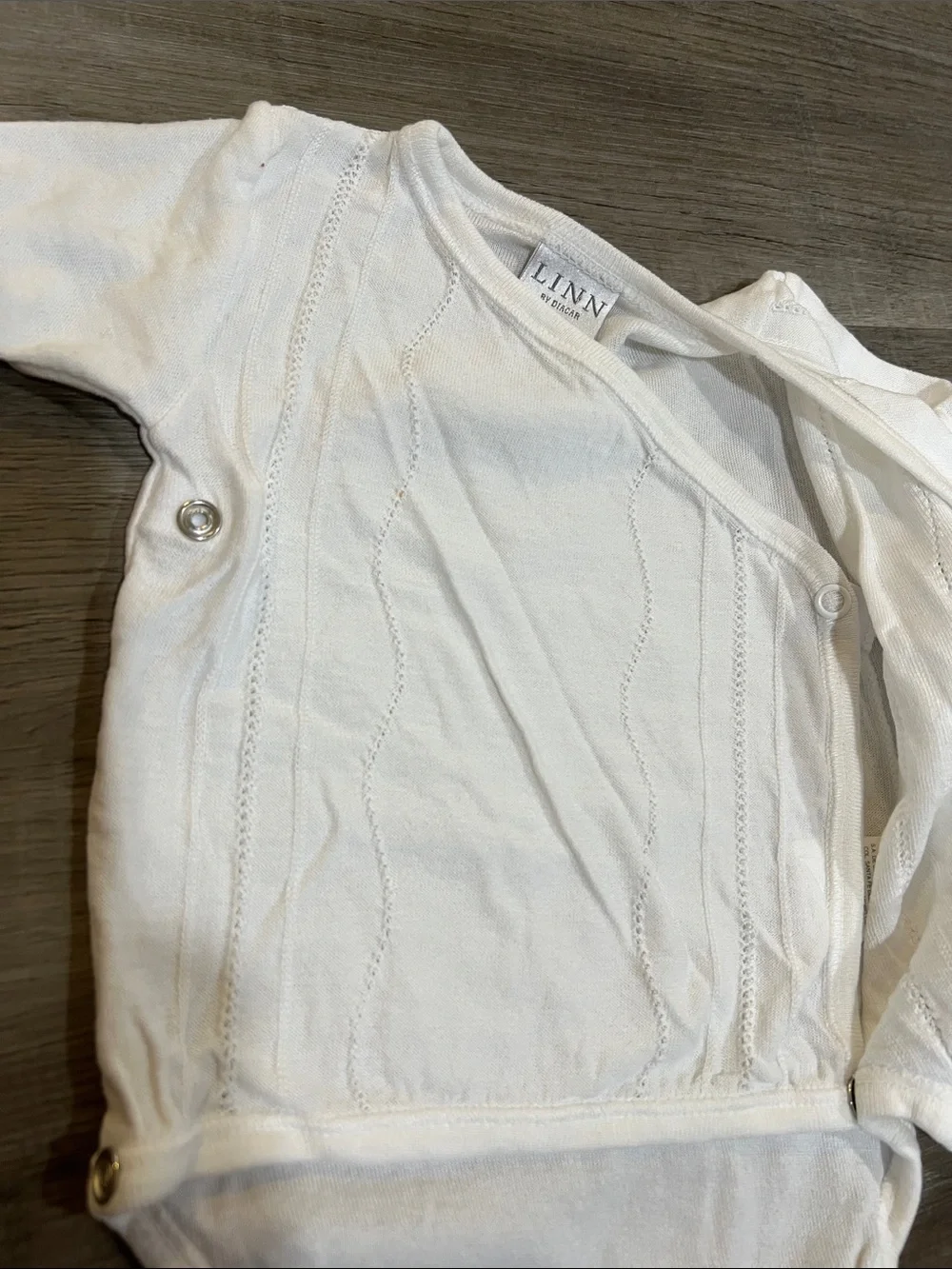 Kimono Style bodysuit size 6M by Spanish brand Linn by Diacar
